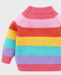 Ecru and Navy Blue Jumper for Stylish Baby Boys